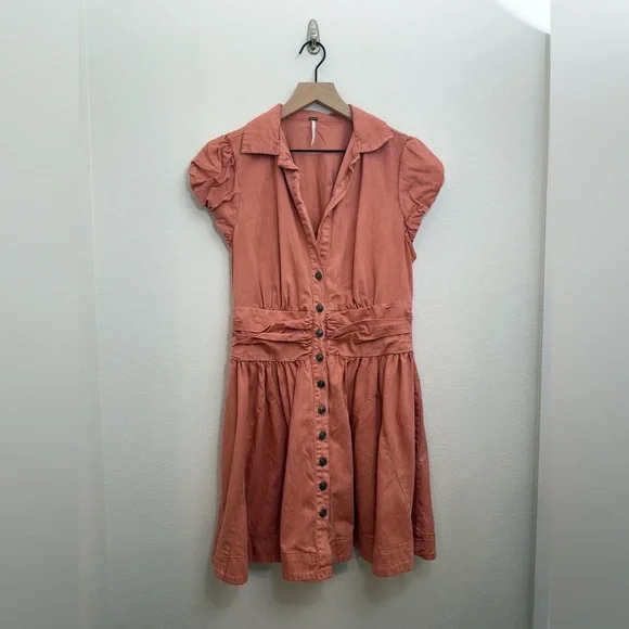 Free People Chester Dress in Lightest Rose- Medium - Picture 4 of 10
